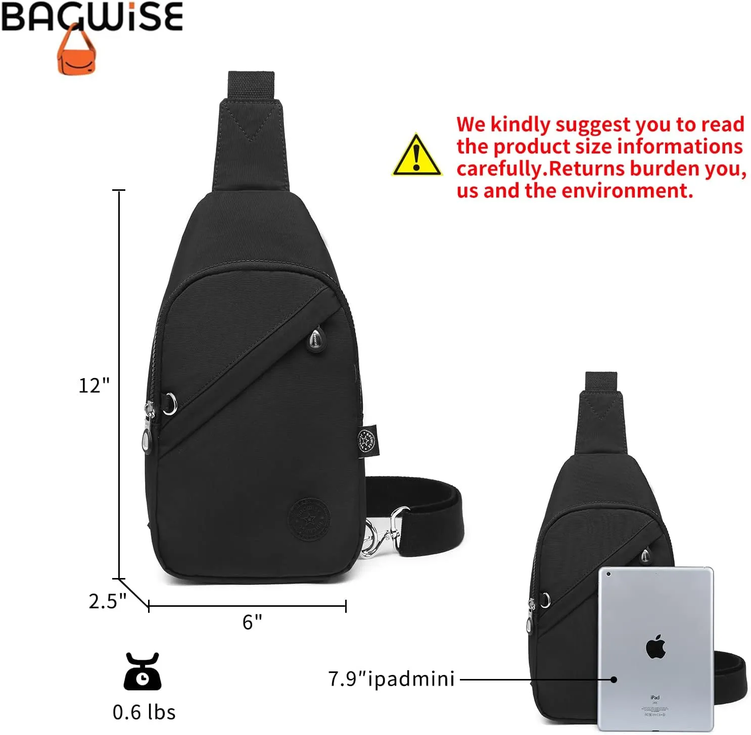 Crossbody Bags for Women, Crossbody Purse Bag, Sling Bag, Lightweight and Compact
