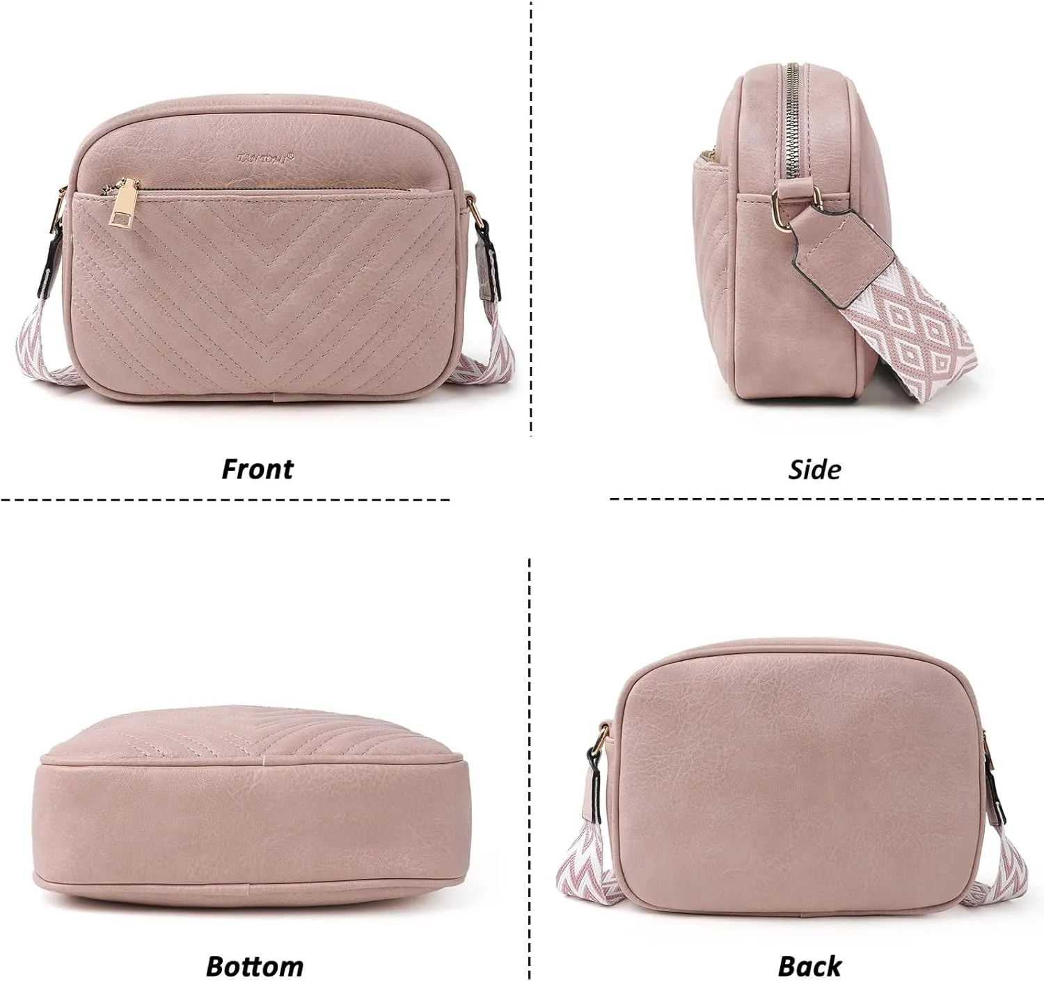 Crossbody Bags for Women Elegant Purse with Adjustable Wide Shoulder Bag for Daily Travel
