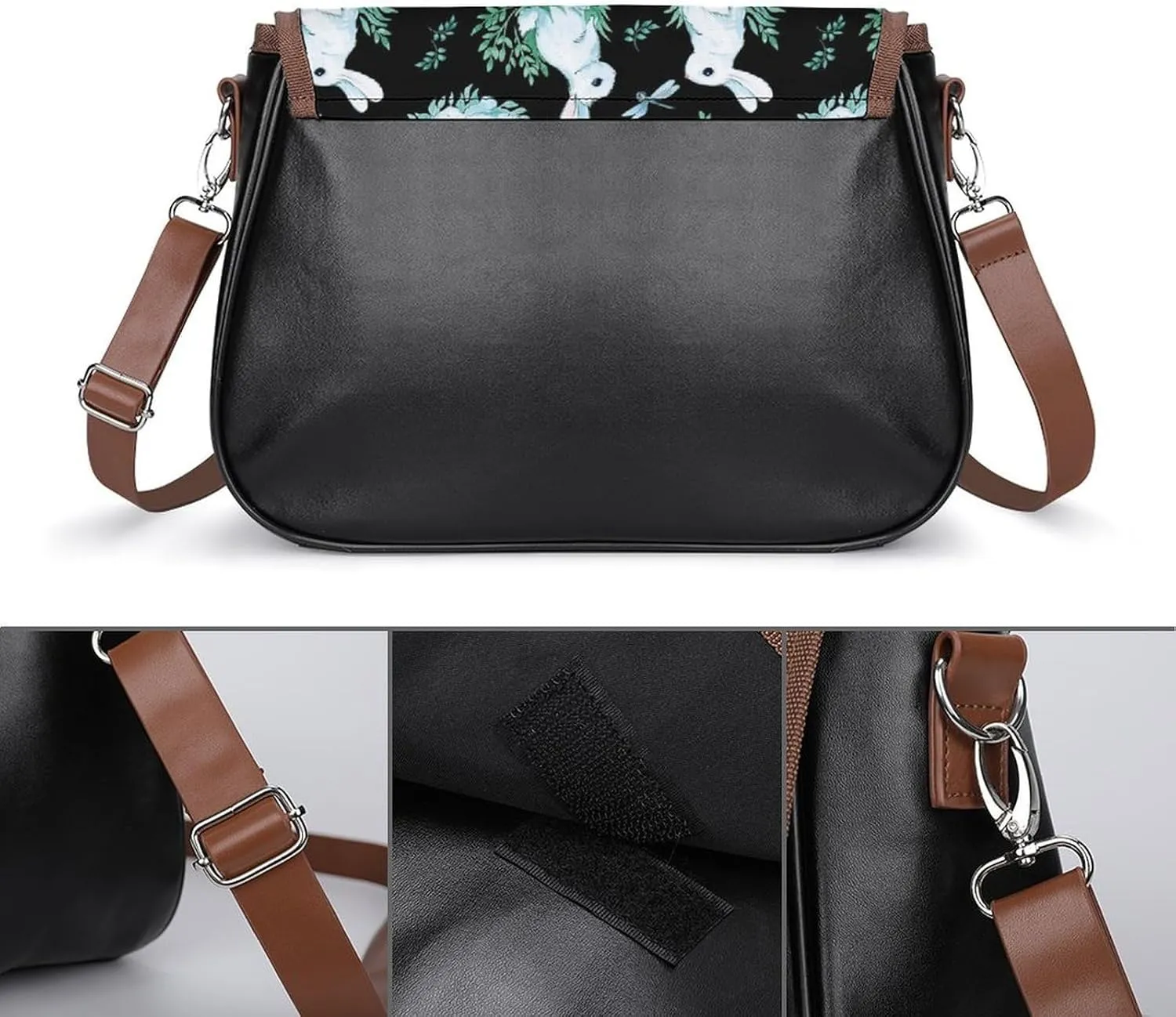 Crossbody Bags for Women Men Leather Purses Small Adjustable Shoulder Handbags