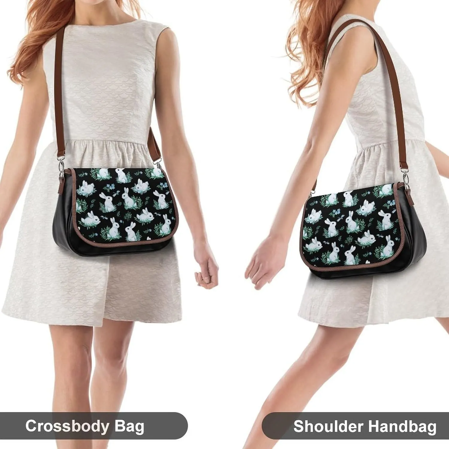 Crossbody Bags for Women Men Leather Purses Small Adjustable Shoulder Handbags