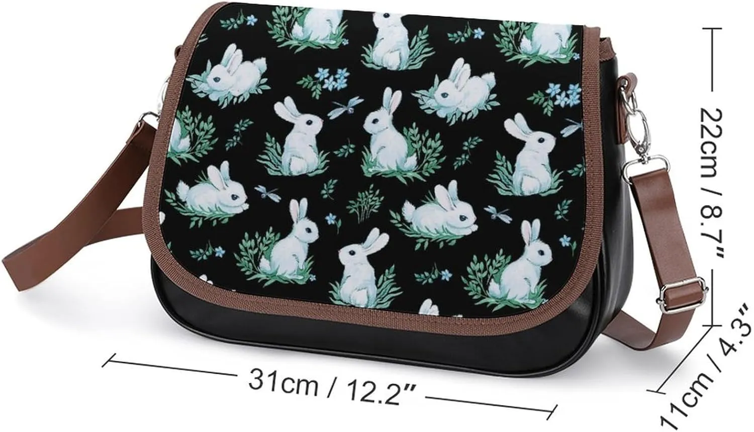 Crossbody Bags for Women Men Leather Purses Small Adjustable Shoulder Handbags