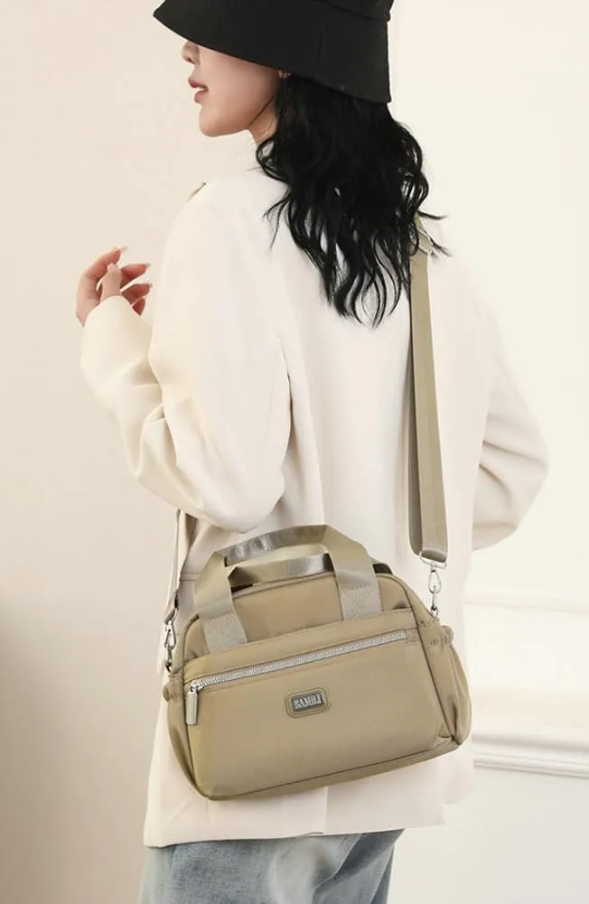 Crossbody Bags for Women Nylon Waterproof Lightweight Shoulder Bag,Top Handle Satchel Handbag for Travel Work