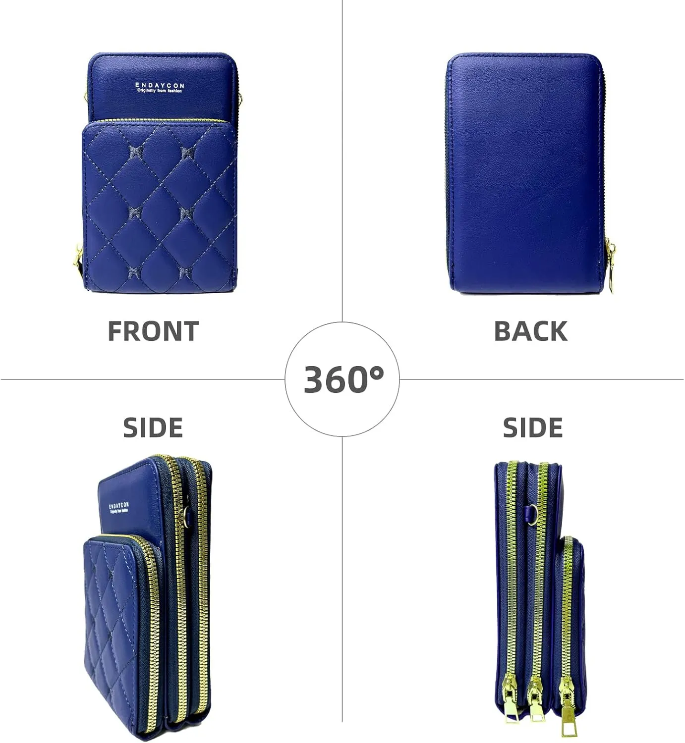 Crossbody for Women, Trendy Small Phone Purse with Secure Card Slots, Lightweight Card wallet