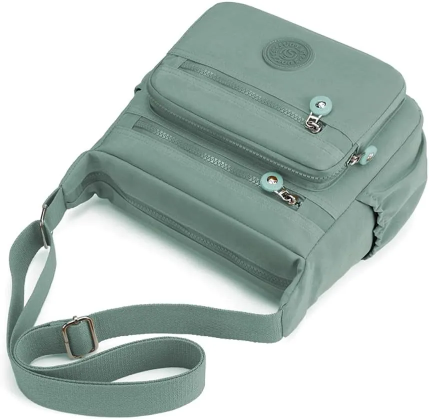 Crossbody Purses for Women Lightweight Shoulder Handbags Waterproof Nylon Travel Bag Ladies Pocketbooks