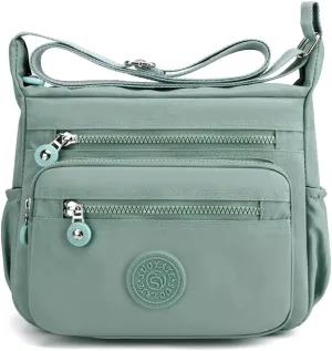 Crossbody Purses for Women Lightweight Shoulder Handbags Waterproof Nylon Travel Bag Ladies Pocketbooks