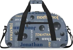 Custom-Personalize-Kids-Duffel-Bags with Name Text Carry-On Overnight Travel Gym Lightweight Dance Sports Bags For Girls Boys Kids Bowling