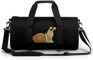 Cute Snail Sports Gym Bag Portable Duffel Bag Travel Workout Bag with Adjustable Strap for Men Women