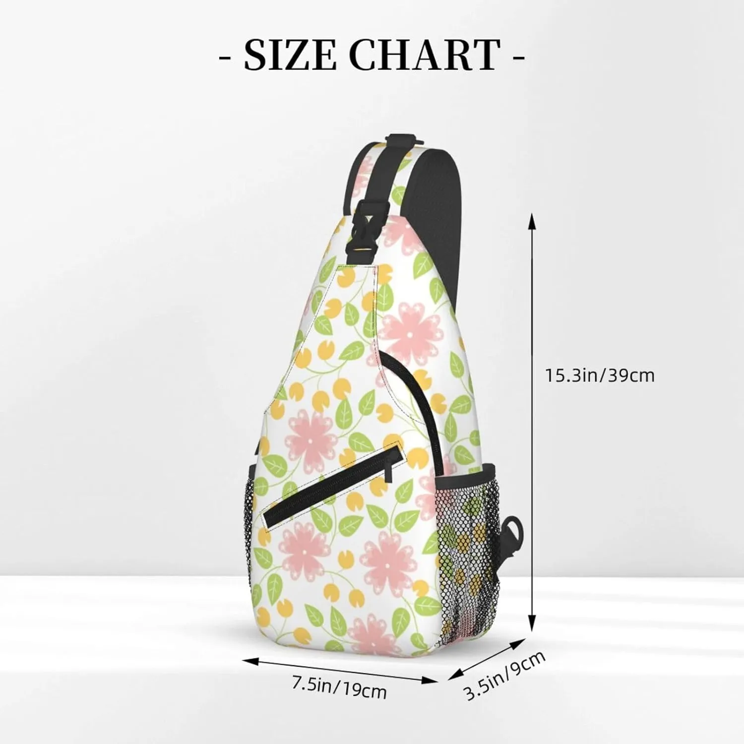daisy Flowers Chest Bags Crossbody Sling Bag Shoulder Bag Travel Hiking Daypack For Men Women