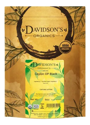 Davidson's Tea Bulk, Ceylon Op Black, 1 lb Bag
