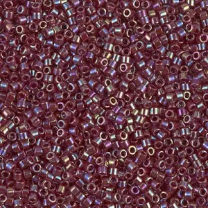 DB 1574, Currant Red AB, Opaque - Miyuki Delica Beads - Size 11 - 5 grams - Japanese Cylinder Seed Beads - Retail & Wholesale