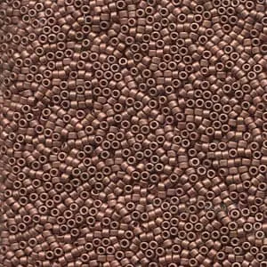 DB 340, Matte Copper Plated - Miyuki Delica Beads, Size 11, 5 grams - Miyuki Delica & Seed Bead - Wholesale and Retail