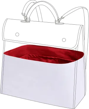 DGAZ Lightweight Purse Organizer Insert for Goyard Saint Leger Bag,silk and DupontPaper handbag inner for Luxury Bags(Rouge Cassque,Saint Leger)