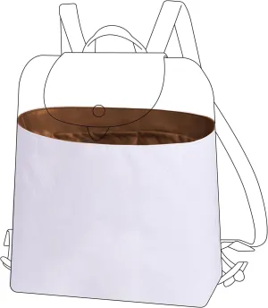 DGAZ Lightweight Purse Organizer Insert for Longchamp LE PLIAGE Backpack Bag,silk and DupontPaper handbag inner for Luxury Bags(Gold)