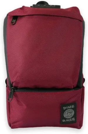 DIME BAGS - Don with Lock - Carbon Filter Sling Backpack - Crossbody Bag (Oxblood)