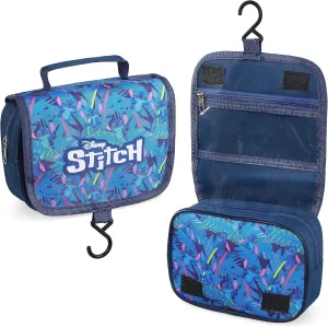Disney Stitch Hanging Toiletry Bags for Women Teenagers Girls Minnie Mouse Cosmetic Bag Travel Accessories Stitch Gifts (Blue Stitch)