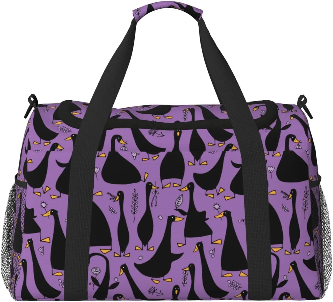 Duffle Bag for Travel, Funny Goose Weekender Overnight Duffel Bag, Carry On Bag Gym Bag for Women Men, Personal Item Travel Bag