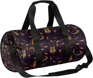 Egyptian Artful Sign Gym Bag Small Gym Duffel Bags for Men Women Overnight Weekender Bag Lightweight Sport Duffle Bag Carry On Gymbag