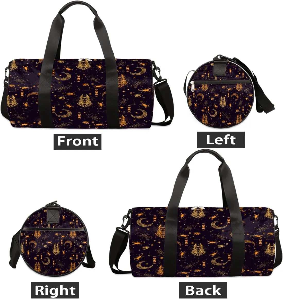 Egyptian Artful Sign Gym Bag Small Gym Duffel Bags for Men Women Overnight Weekender Bag Lightweight Sport Duffle Bag Carry On Gymbag