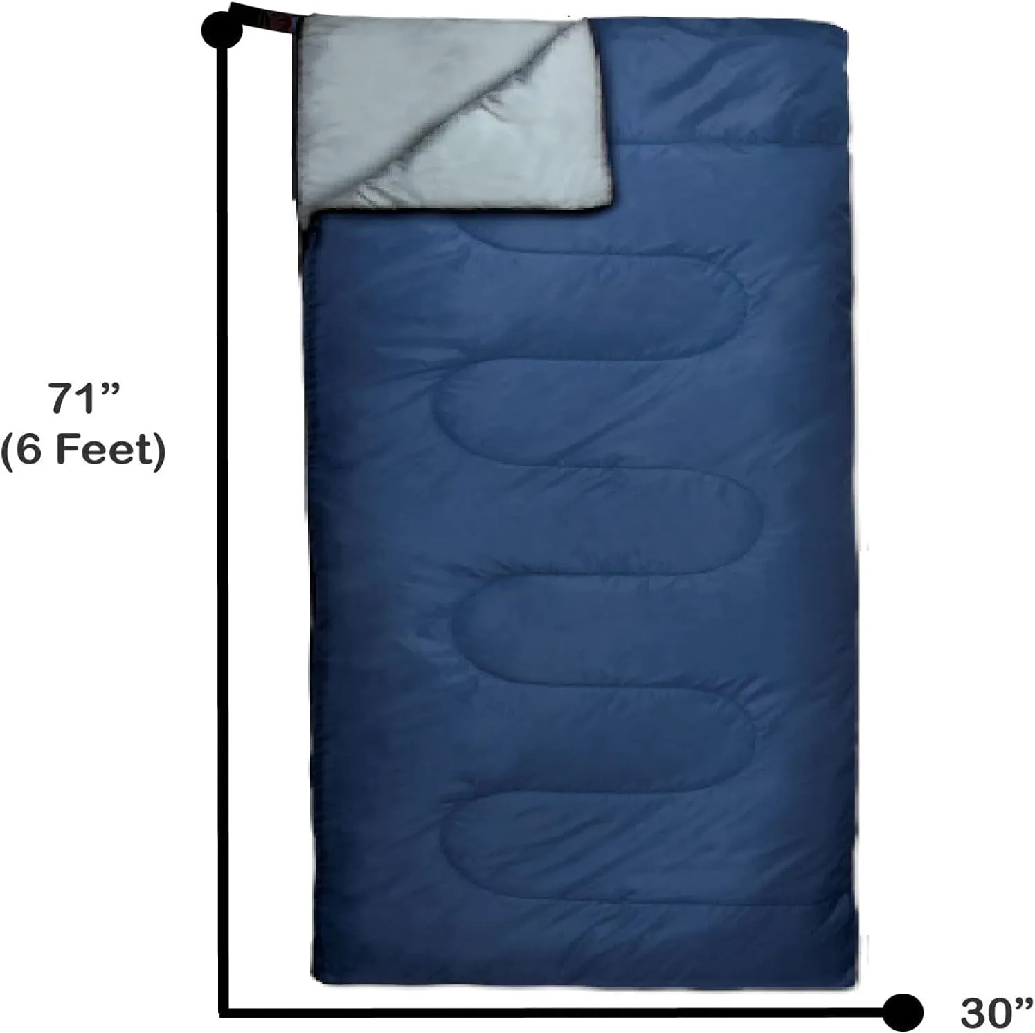 Envelope Sleeping Bags 4 Seasons Warm or Cold Lightweight Indoor Outdoor Sleeping Bags for Adults, Backpacking, Camping