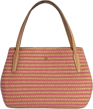 Eric Javits Squishee Isla Straw Tote Bag for Women - Straw Beach Bags for Women - Lightweight Woven Summer Purses for Women