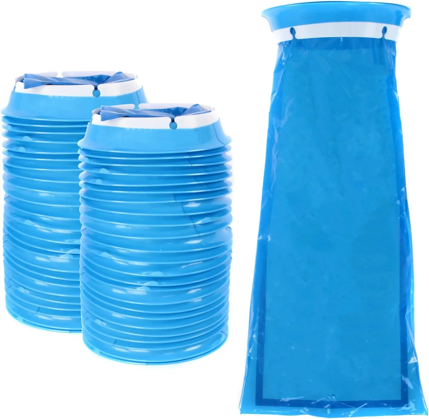 Ever Ready First Aid Emesis Disposable Blue Vomit Bags, Leakproof, for Travel, Taxi, Motion Sickness, Pregnancy, Kids - 48 Count