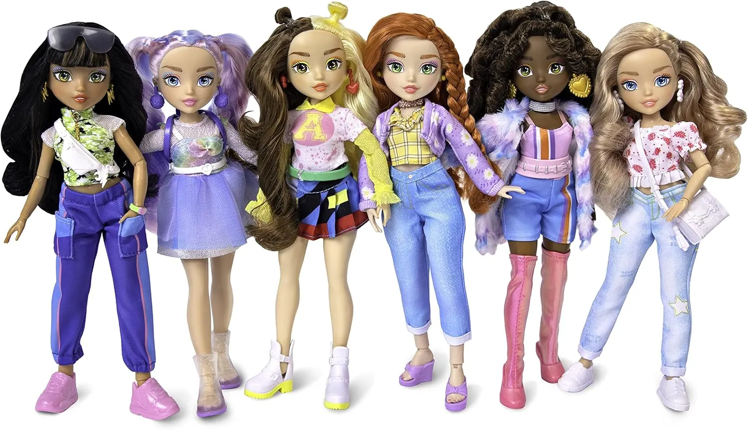Far Out Toys GLO-UP Girls Kenzie African American Girl Fashion Doll, 25 Fabulous Suprises, Accessories, Purses, Bath Bomb, Spa Face Masks, Color-Changing Nail Play