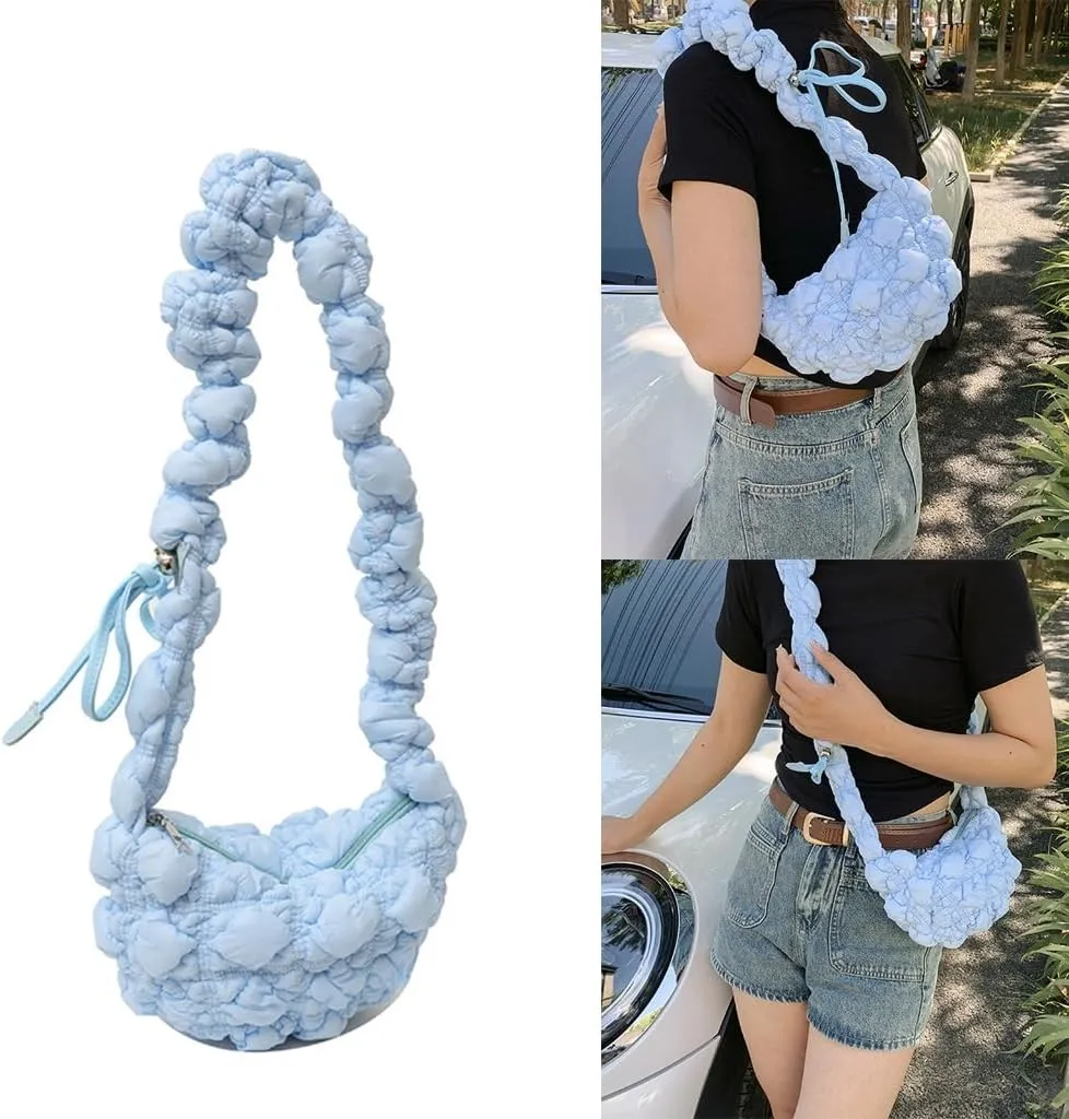 Fashion Bag Armpit Bag Handbags Shoulder Bags for Girl Women Pleated Bags Carrying Purse Underarm Bags