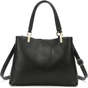 Fashion Women Handbag Waterproof Top-handle Bags Messenger PU Leather V-Shape Shoulder for Work Travel Office Party Shopping