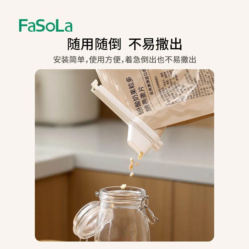 FaSoLa Sealing Clips with Lid - White, Pack of 2