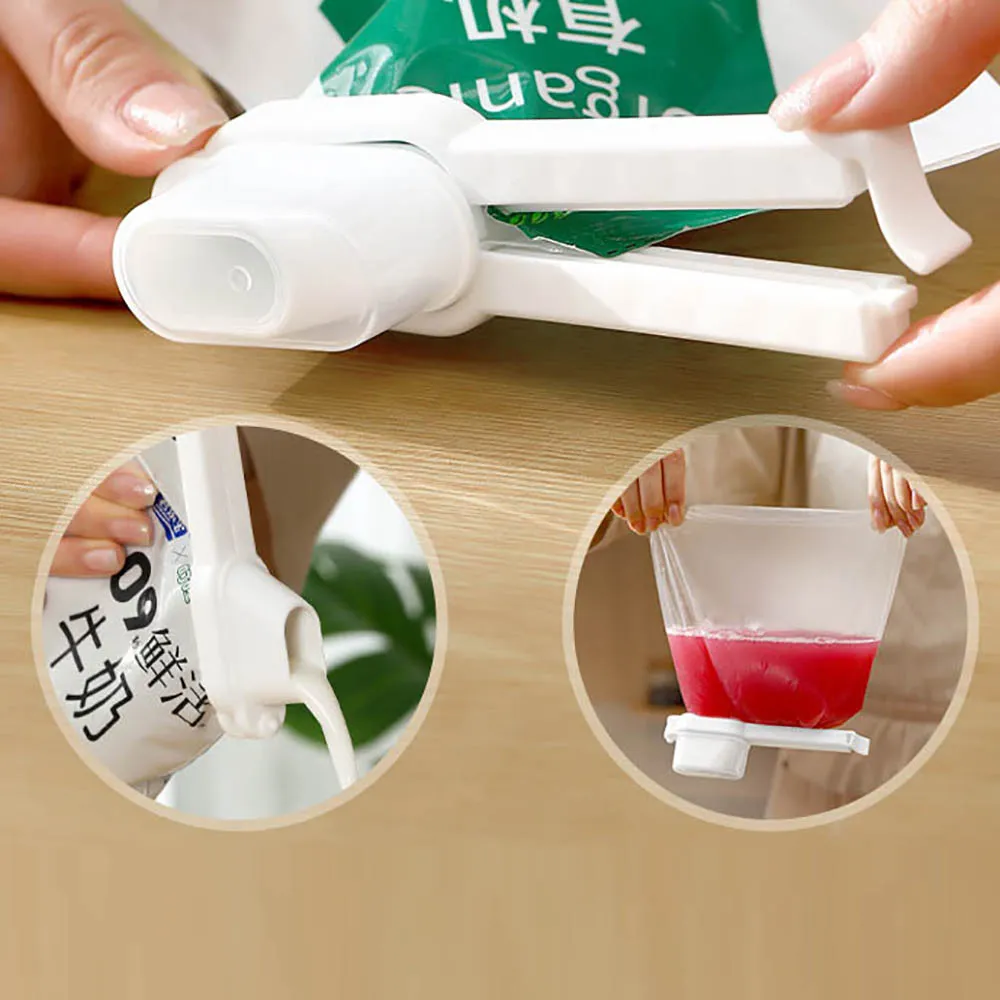 FaSoLa Sealing Clips with Lid - White, Pack of 2