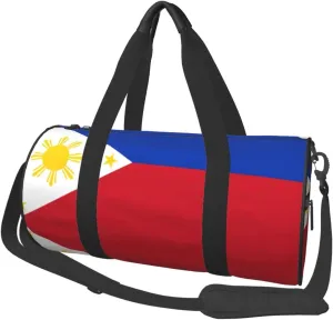 Filipino Flag Duffel Tote For Men And Women Backpacking Travel And Storage Shoulder Bag