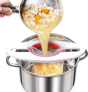 Final Touch Fill & Store Plastic Zip Lock Freezer Bag Holder for Soups, Sauces, Meal Planning and More (FTA4010)