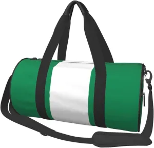 Flag of Nigeria Duffel Tote for Men and Women Backpacking Travel and Storage Shoulder Bag