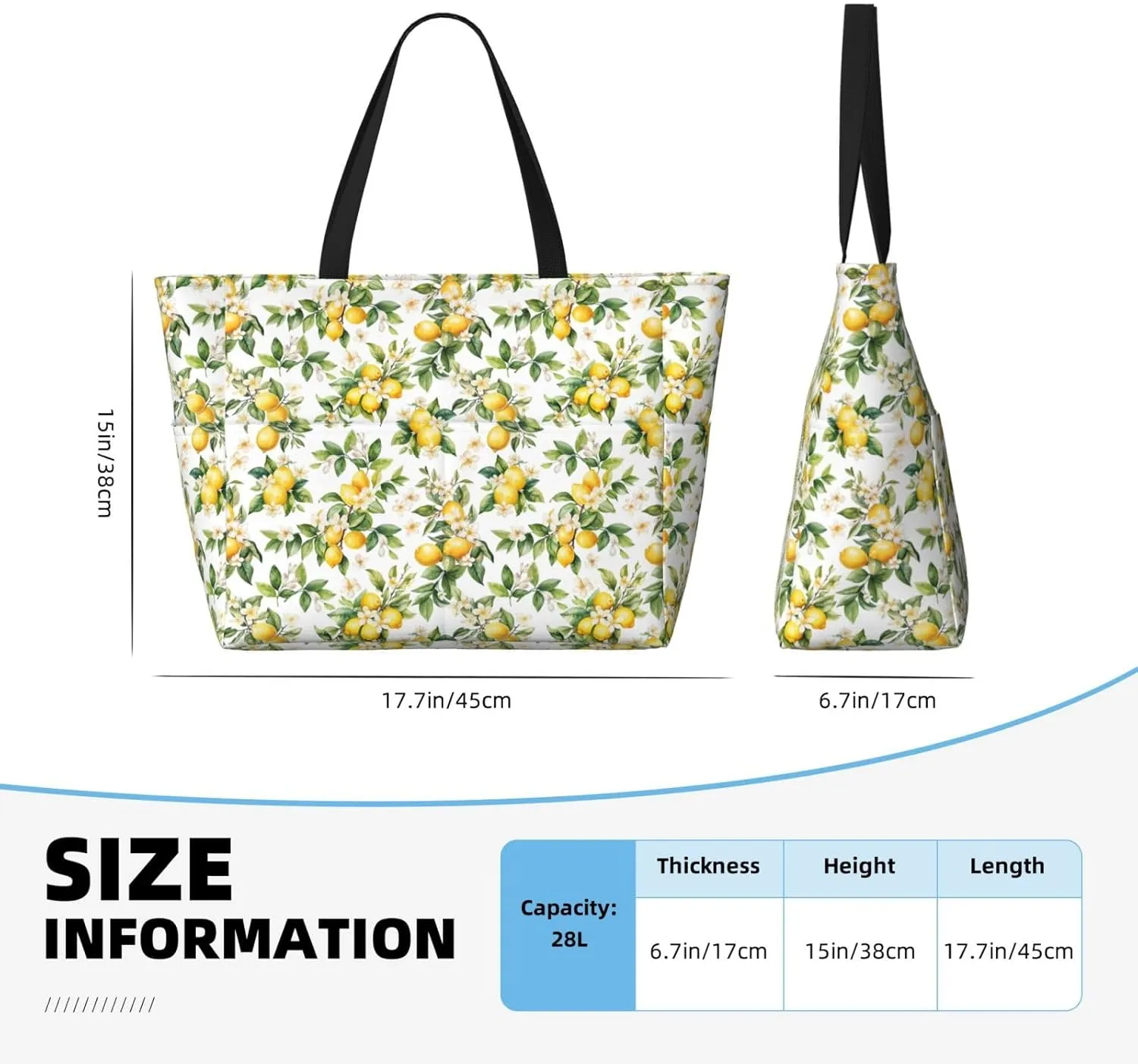 Flamingo Leaves Monstera Tropical Large Capacity Travel Bag Lightweight Shopping Handbag Beach Tote Bags Work Bag