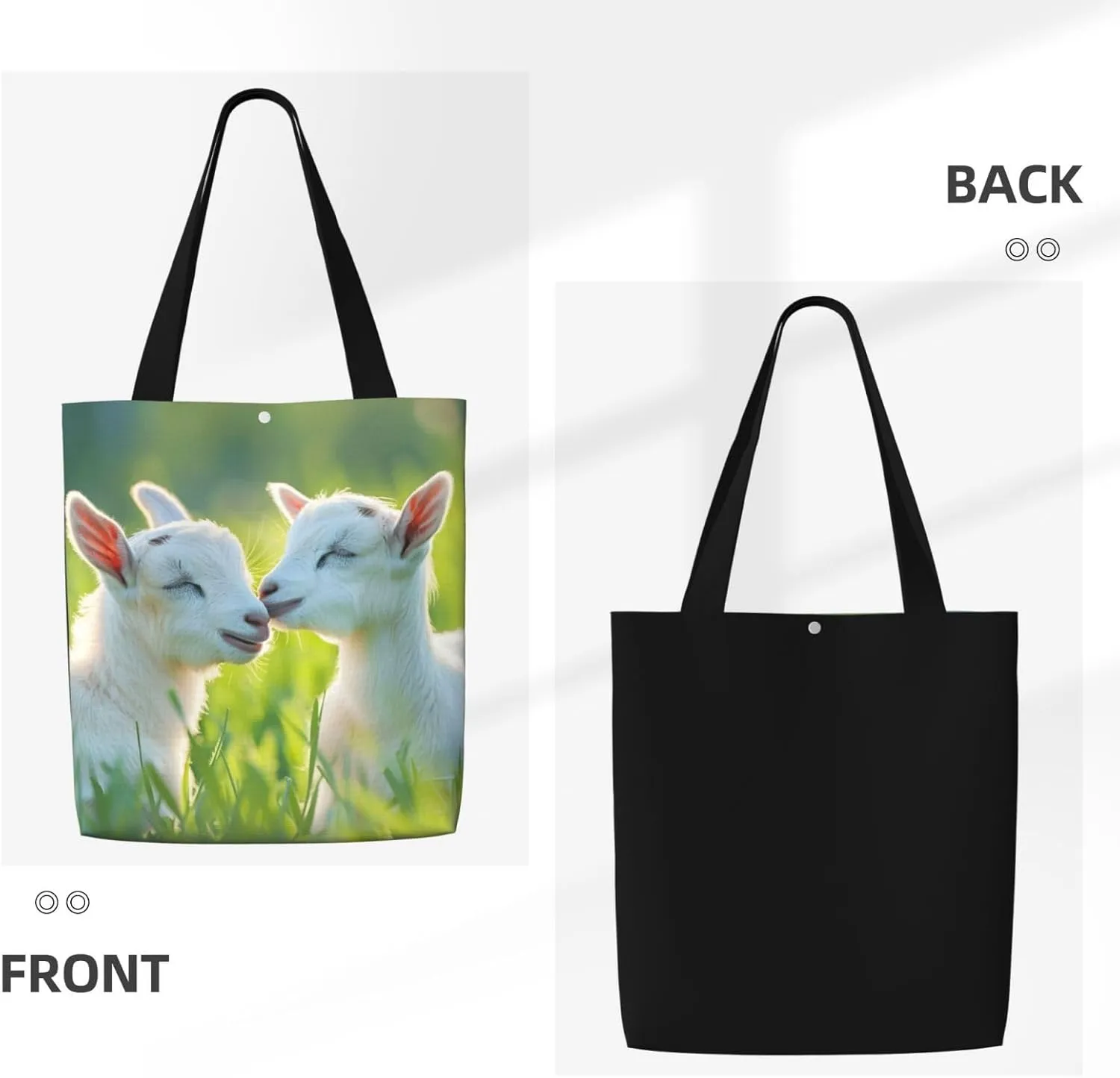 Flower Animal Bird Canvas Shoulder Bag Reusable Tote Bag Soft Lightweight Cloth Bags For Women Girls Lady Casual