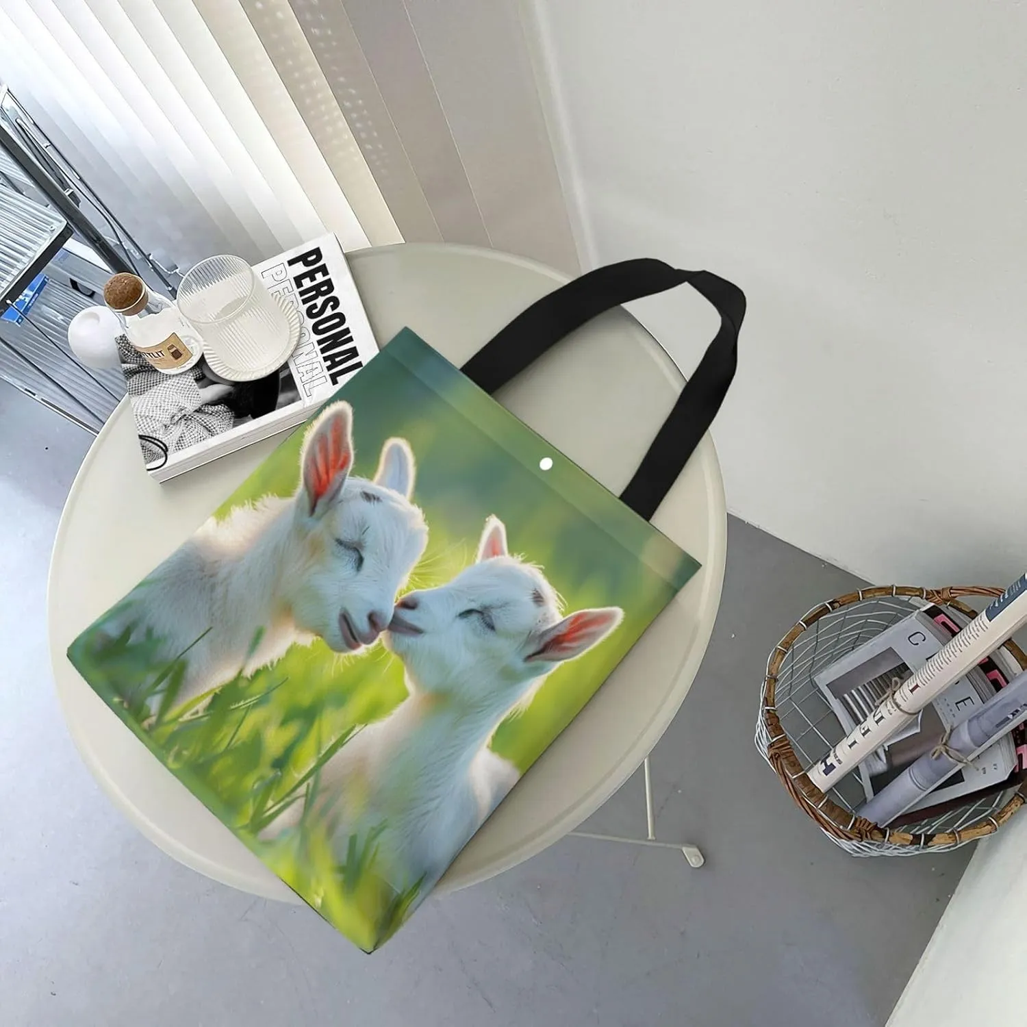 Flower Animal Bird Canvas Shoulder Bag Reusable Tote Bag Soft Lightweight Cloth Bags For Women Girls Lady Casual