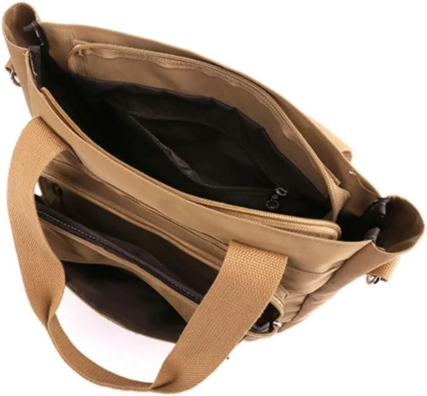 Foldable Tote Bag With Zipper, Large Purses for Women Shoulder Bag,Top Handle Satchel Handbag for Travel Work S-1044