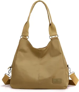 Foldable Tote Bag With Zipper, Large Purses for Women Shoulder Bag,Top Handle Satchel Handbag for Travel Work