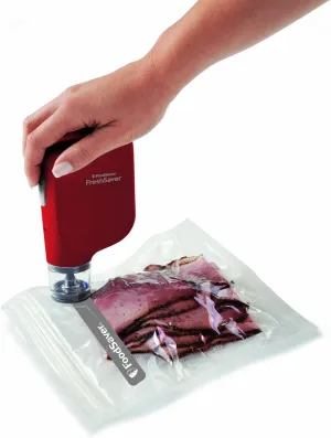 FoodSaver Vacuum Sealer FSFRSH0053 FreshSaver Handheld Sealing System, Red