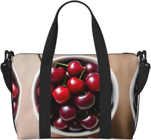 Fresh Cherry Duffel Bags for Traveling, Lightweight Personal Item Travel Bags for Women, Gym Bags for Men