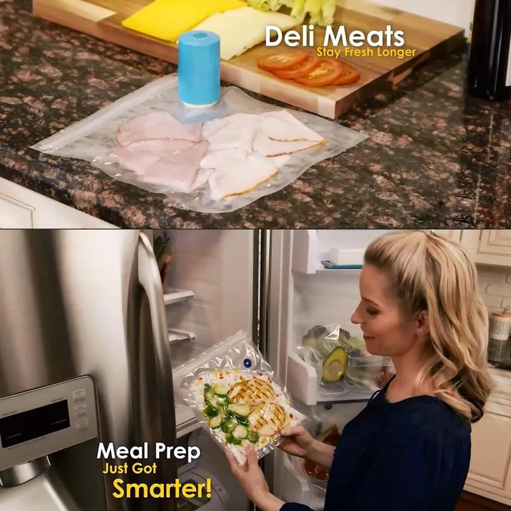 FreshSeal Food-Saving Mini Vacuum & Bags