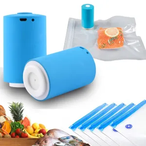 FreshSeal Food-Saving Mini Vacuum & Bags