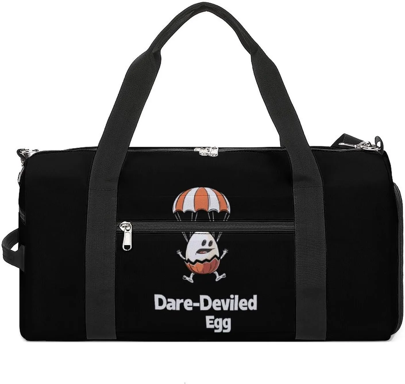 Funny Egg Dare-Deviled Egg Gym Bag for Men Women Lightweight Duffel Bag Sports Workout Bag for Travel Yoga