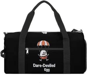 Funny Egg Dare-Deviled Egg Gym Bag for Men Women Lightweight Duffel Bag Sports Workout Bag for Travel Yoga