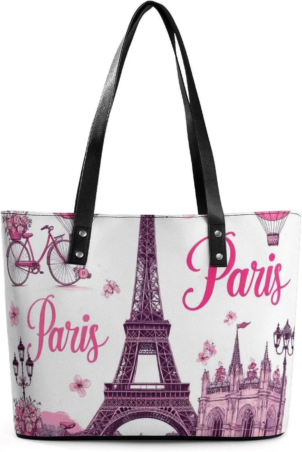 Funny Lightweight Tote Bag, Women's Large Capacity Handbag with Long Handle for Travel, Work, Shopping