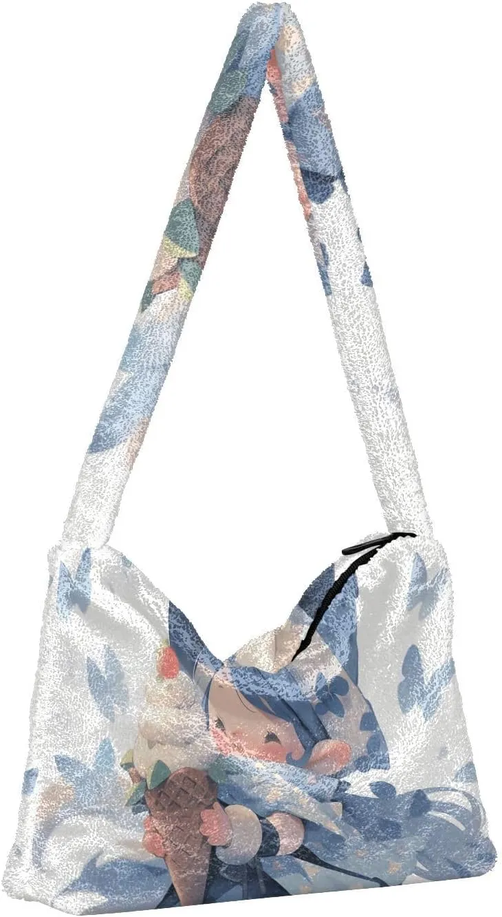 GAIGEO Hawaiian Pineapple Flowers Womens Shoulder Bag, Medium Size Handbags, Womens Outdoor Bag