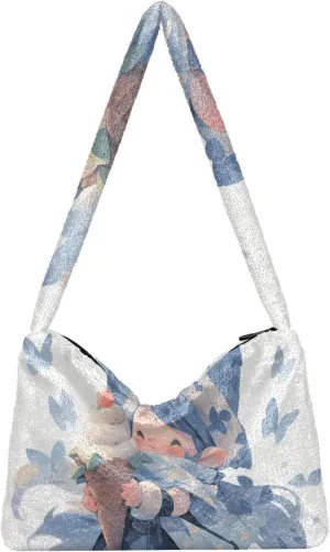 GAIGEO Hawaiian Pineapple Flowers Womens Shoulder Bag, Medium Size Handbags, Womens Outdoor Bag