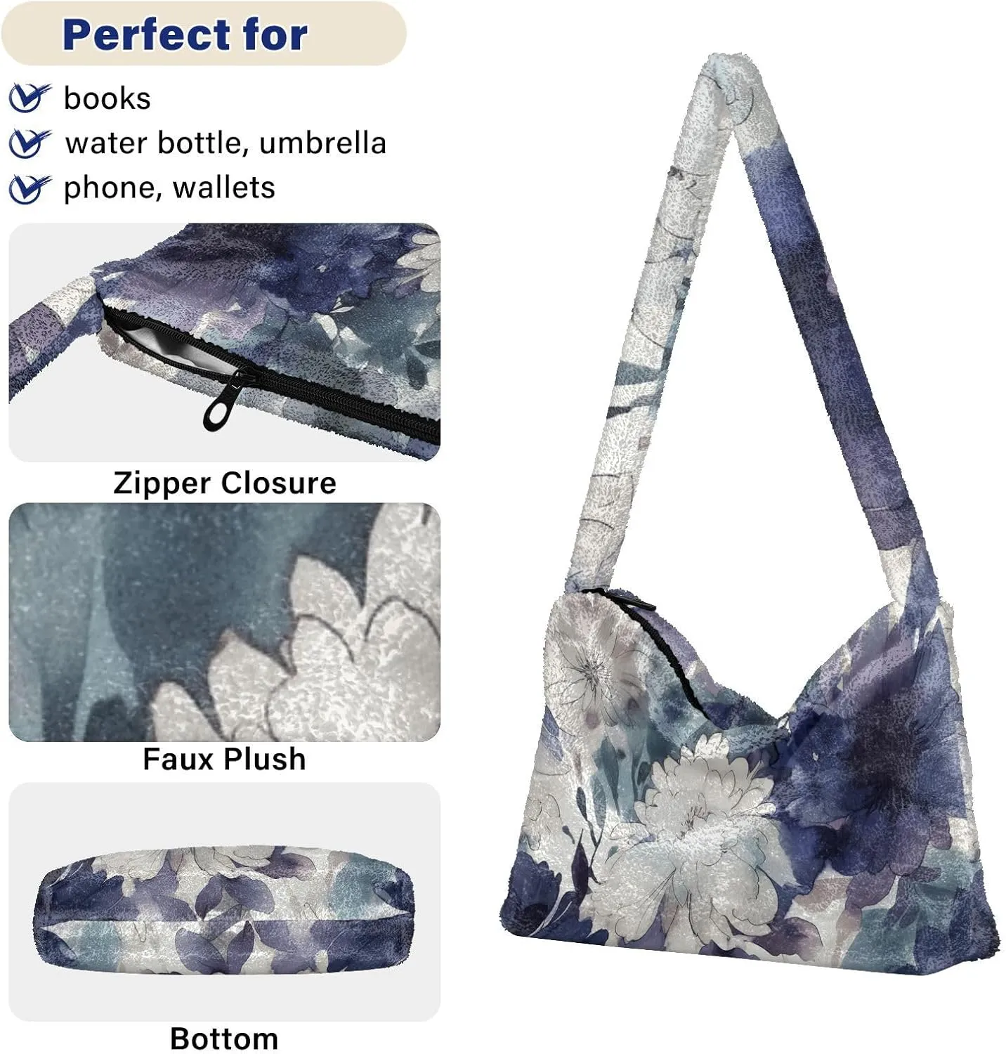 GAIGEO Hello Bear Orange Fruit Flower Bike Women Handbags Shoulder Bag, Lightweight Shoulder Bag, Womens Outdoor Bag