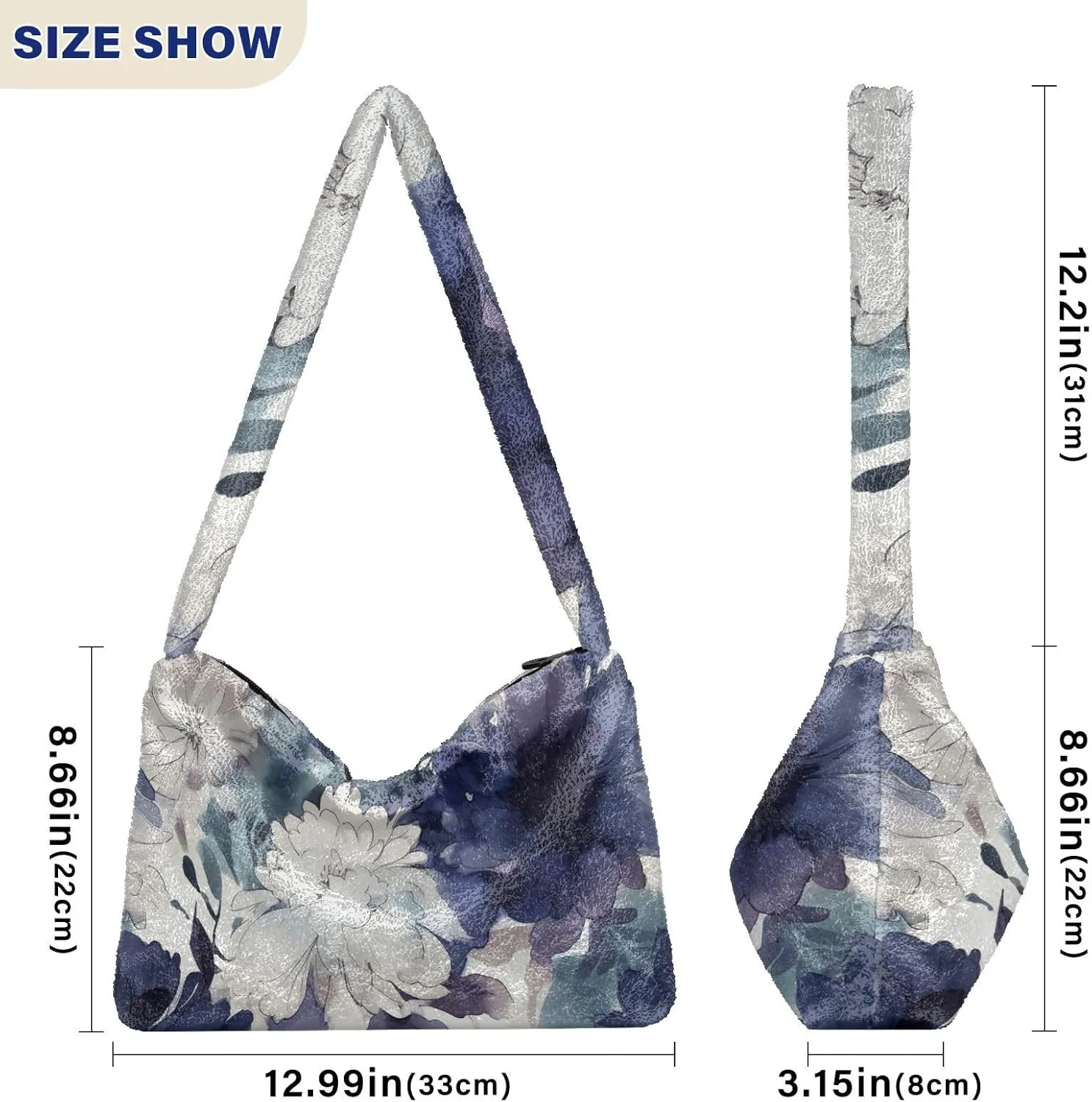 GAIGEO Hello Bear Orange Fruit Flower Bike Women Handbags Shoulder Bag, Lightweight Shoulder Bag, Womens Outdoor Bag