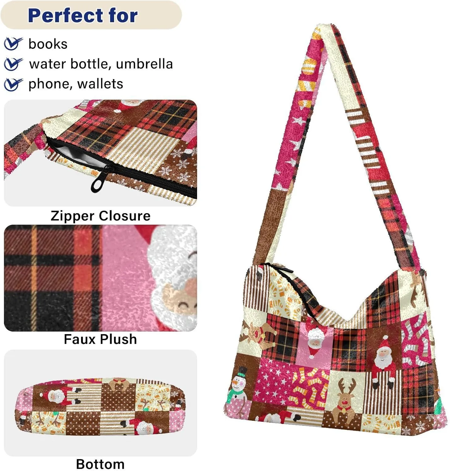 GAIGEO Summer Beach Starfish and Seashell Woman Shoulder Bag, Shoulder Bag with Zipper Closure, Handbags Shoulder Bags Women